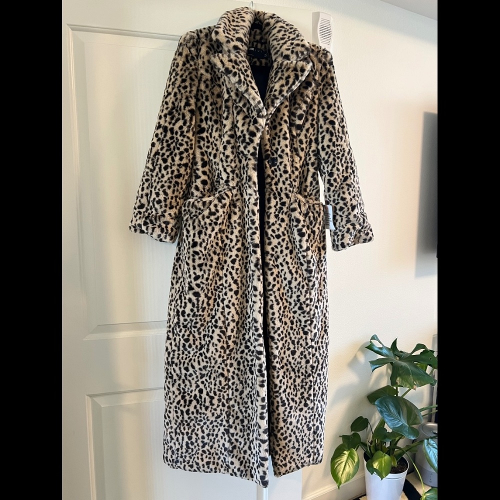 Leopard fur coat